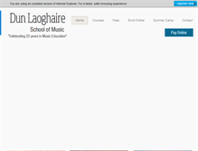 Tablet Screenshot of dunlaoghaireschoolofmusic.com